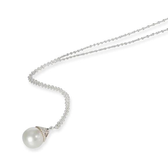 Tiffany & Co Ziegfeld Gatsby Collection Pearl Necklace,Sterling Silver Retired - Picture 3 of 4